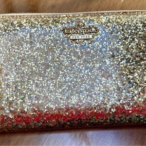 🍂NEW Kate Spade Gold Glitter Wallet